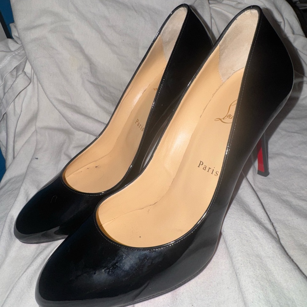 Christian Louboutin Black and Red Heels